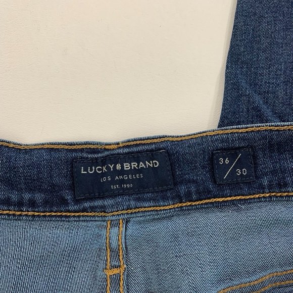 Lucky Brand Men's Jeans 412 Athletic Slim Jean Blue Vinton Size 36 x 30 NWOT - Picture 3 of 7